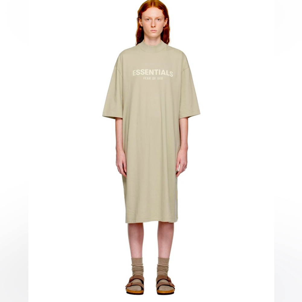 Fear of God Tan Oversized T-Shirt Dress
